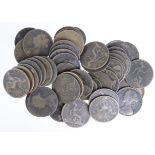 GB Bronze (50) Queen Victoria 'bun head' (mostly) pennies, from circulation.