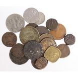India (20) coins & tokens, 19th-20thC copper, bronze and cupro-nickel, mixed grade.