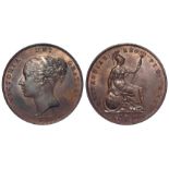 Penny 1858/3 OT, AU, patchy tone, ex-Lockdales A68, L292.