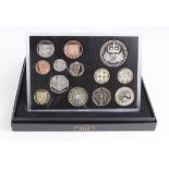 Royal Mint: The UK 2010 Proof Coin Set aFDC (a little toning) cased with booklet.