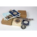 Falkland Islands, Tuvalu & Bermuda, commemorative coins (12 items/sets) 1970s-80s including silver.