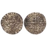Edward IV, First Reign, silver groat, Light Coinage 1464-70, quatrefoils at neck, no eye in