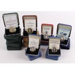 GB Boxed Silver Proofs (16) Britainnias 1997, 98 & 2001, Two Pounds 1986, 1989 "Two coin set",
