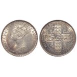 Florin 1858 "gothic" S.3891, EF