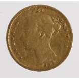 Half Sovereign 1884 F -GF