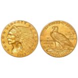 USA gold $2&1/2 Quarter Eagle 1913 EF (by the 'Red Book')