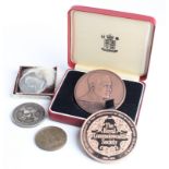 British Commemorative Medals (5): Coronation of George V bronze d.36mm by Spink, in box, Eimer