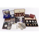 GB Proof Set 1937 (fifteen coins) in a damged box, coins aFDC with some showing signs of light