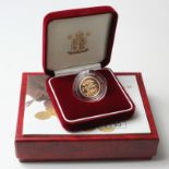 Half Sovereign 2000 Proof FDC boxed as issued