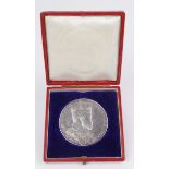 British Commemorative Medal, silver d.55mm: Edward VII Coronation 1902, official Royal Mint large