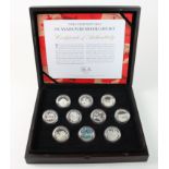 Canada 2014 "O Canada Pure Silver coin set" The Ten-coin $10 set each depicting different Canadian