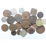 India (37) British EIC and Raj assortment of copper, bronze and cupro-nickel, mixed grade.