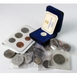 Isle of Man, quantity of predecimal coins, crowns and commemoratives.