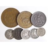 Mexico (8) 19th - early 20thC assortment including silver minors, mixed grade.