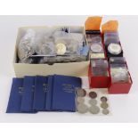 GB. Assortment of mainly Cu-Ni Crowns along with four silver 1oz Britannias and other