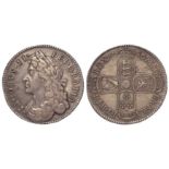 Halfcrown 1686 Secundo, S.3408, VF