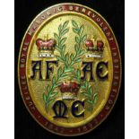 Masonic Jewel / Brooch: An enamelled gilt-bronze brooch commemorating the Golden Jubilee of the