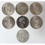 World Silver Crown-size (7) Includes USA, South Africa etc. Mixed grades