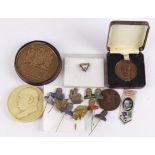 British Commemorative Medals, Badges, Pins etc (16) relating to Winston Churchill.