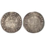 Edward VI fine silver shilling mm. y, S.2482, F/reverse VF, with a crease and some old scratches.