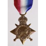 1915 Star to 2632 Pte E P H Studd 15-London Regt.