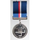 Malta 50th Anniversary medal for those who served on the George Cross Island during the War, half of