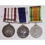 Naval GSM QE2 with Near East clasp (R.M.12209 C English CPL. R.M.), with Naval LSGC Medal QE2 (R.M.