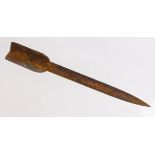 Aerial Flechette dart a finned heavy hand dropped dart for dropping on troops in trenches & convoys,
