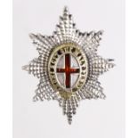 Badge, Coldstream Guards, unmarked silver & gilt (possibly gold) sidecap badge. Weighs 8.3gms