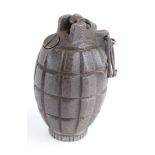 WW1 Mills No. 5 Mk 1. Hand grenade with scarce 1915 pattern base plate. Very nice example not