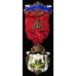 Masonic, Military related silver & enamel, The Army & Navy Chapter No. 2738 Founder's Medal (