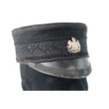 Kepi a Victorian possibly Commissariat Dept Officers cap, with silvered General Service Officers cap