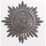 German Eastern Peoples Bravery award 1st class, zinc, finished mostly gone, glue to pin on reverse