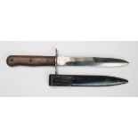 German Fighting knife / Boot knife with scabbard.