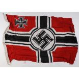 German 1940 dated kriegsmarine naval flag approx. 6 x 3 foot.