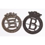 Badges (2), Princes Beatrice's bronze badges - Central Depot for Service & League of Remembrance