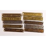 WW2 & WW1 medal bars 10 of including 8th army, 1st army, North Africa 1942/43, Burma, Pacific,