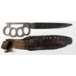 Commando Fighting knife, locally made quality, stamped Ross Cairo, in contemporary field made