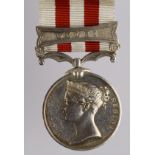 Indian Mutiny Medal 1858 with Delhi clasp. An unnamed full sized, high quality replica