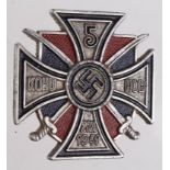 Nazi 5th Don Cossack's Cavalry Regiment pin badge, 28 X 1941