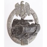 WW2 German Tank Assault badge awarded for 25 separate engagements.