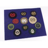 Cloth Badges: Royal Marines collection of The King's Badge and The Prince's Badge. A good
