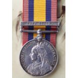 QSA with Cape Colony clasp named (W.H.Hurley AB. HMS Doris). Only 183 single clasp medal sto ship.