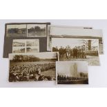 Australian WW1 interest - album page of photos and postcards Belton Park Camp 1916-1919. Plus
