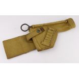 Holster - a WW2 Pattern open top Webbing holster for the .38 Webley Service Revolver, six bullet