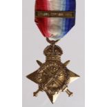 1914 Star and original Aug-Nov clasp to 9528 Pte A Summers R.Highlanders. Killed In Action 11