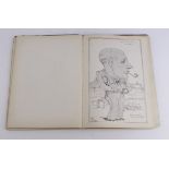 Book - "On With The Motley". Book of WW2 RAF Officer Caricatures drawn during the war. Book