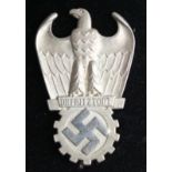 German Org.Todt breast badge, silver grade, numbered 8244 & 56 below, in fitted case