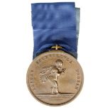 Royal Humane Society Medal in bronze (51mm) reverse engraved 'Ellias Wannell, Shipwright, VIT.OB.