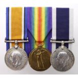 BWM & Victory Medal (J.55658 WJ Wadley AB RN), and GV Naval LSGC Medal (J.55658 WJ Wadley AB HMS